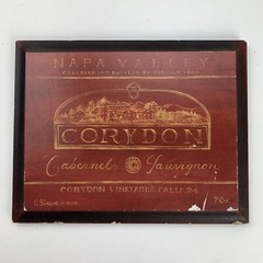 Napa Valley Corydon Wine Wooden Sign Decor 9.5″ x 7.5″ Made in Canada