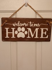 Wooden Home Decor Hanging Sign Welcome To Our Home Sign Rustic Farm Decor Sign
