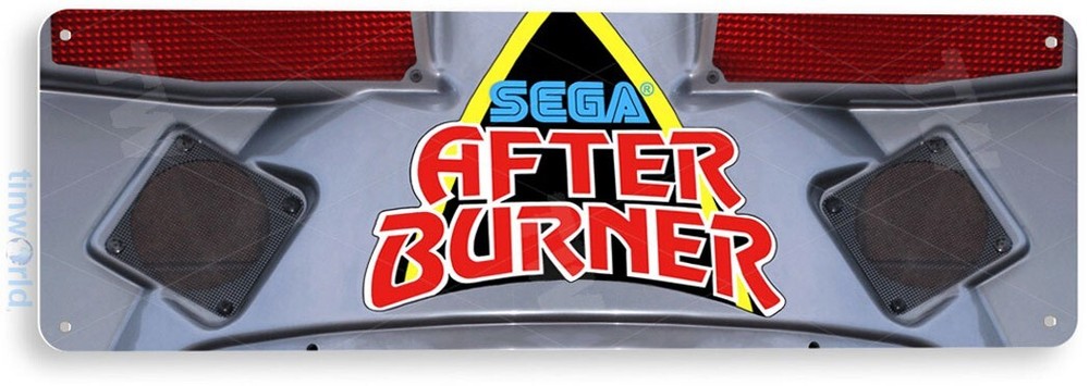 After Burner Arcade Sign, Classic Arcade Game Marquee, Game Room Tin Sign C241