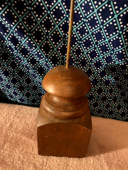 **Primitive Wood-Resin Flag~Table Sitter Sign~Americana Decor~4th of July**