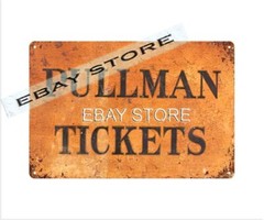artworkate your home Pullman Tickets retro tin sign plaque
