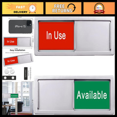Magnetic Privacy Sign – In Use/Vacant Door Indicator for Bathroom/Office, 7″x2