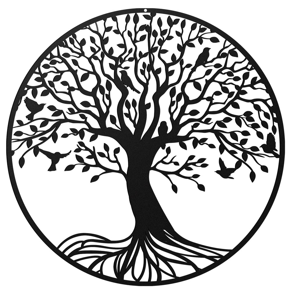 Tree of Life Metal Wall Art 11.8 Inch Wall Hanging Family Tree Wall Decor Han…
