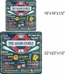 Personalized Pool Rules Sign Funny Swimming Pool Signs Summer Outdoor Decoration