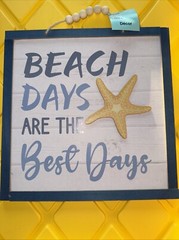 Wooden Wall Hanging for Beach House Ocean Life Decor Hanging Plaque