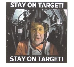 Star Wars Stay On Target Funny Bathroom Toilet Sign Shelf Sitter Wall Art 5 x 5″