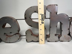 She Shed Metal Rustic Style Decorative 3D Letter Wall Sign 34″ Custom Handmade