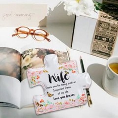 Gifts for Wife – Engraved Acrylic Block Puzzle Plaque Decoration