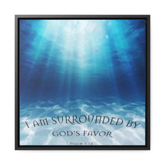 Square Framed Premium Gallery Wrap Canvas “God’s Favor”