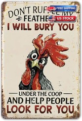 Funny Chicken Gifts Christian God Gifts Chicken I’M Going to Let God Fix It Tin