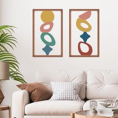 Abstract Metal Irregular Wall Art – Modern 2D Geometric Metal Wall Decor for …