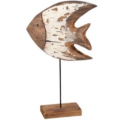 Primitives by Kathy Rustic Butterfly Fish Sitter Wood Beach House Decor Coastal