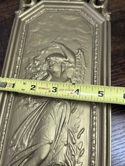 Vintage Dart Wall Plaques Angels Cherubs Ornate Gold Frame MCM Matching Set