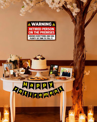ALKB Funny Retirement Sign 8X12″, Retirement Gift for Men & Women | Perfect Deco