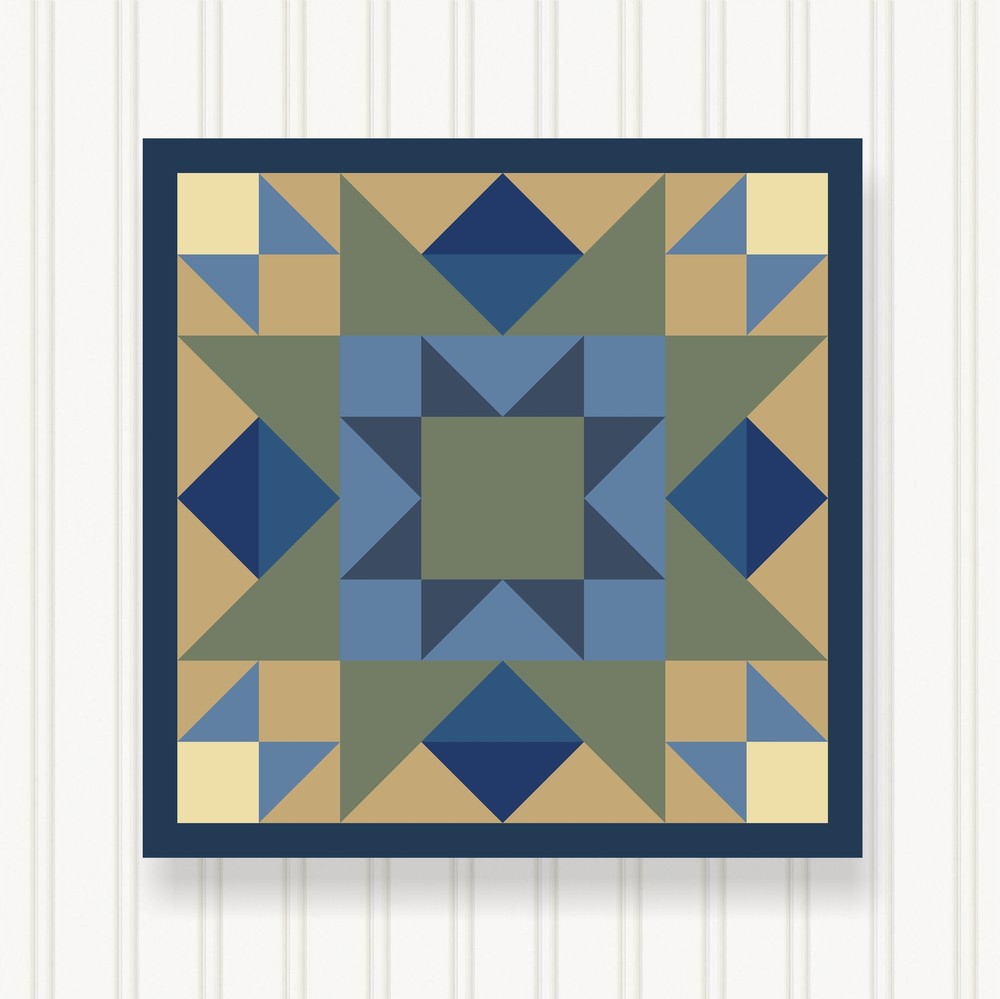 Barn Quilt Square, 8 Sizes, Outdoor & Indoor Wall Art, Home Decor, BQ117-06