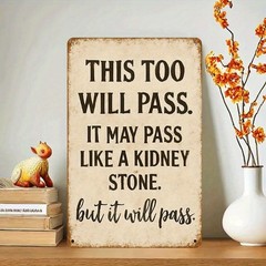 2D Flat, Vintage Metal Tin Sign -Kitchen Quote Wall Decor Retro Farmhouse Decor↗