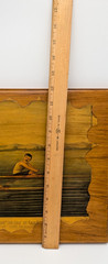Currier & Ives Reprint 1972 Scullers Race Canada lacquered on wood wall plaque
