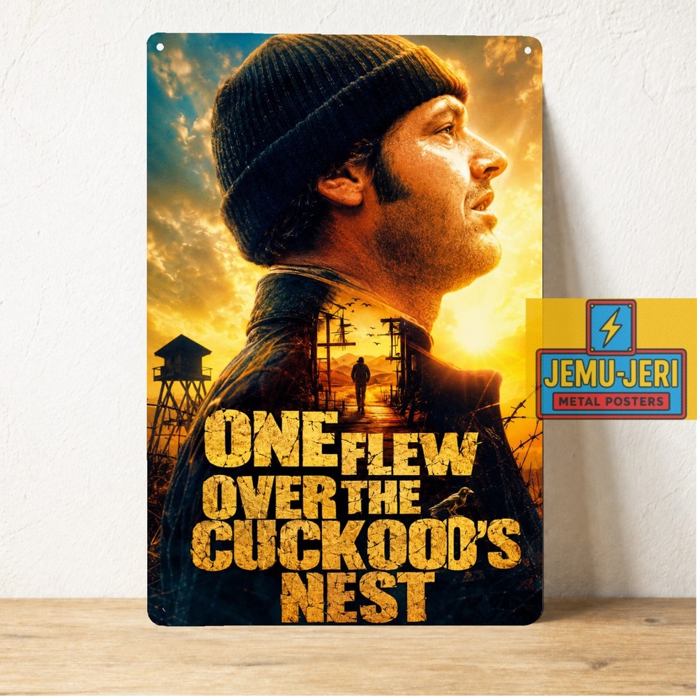 One Flew Over the Cuckoo’s Nest Movie Metal Poster – Tin Sign – Size 8*12inch