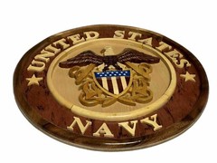 UNITED STATES NAVY WALL DECORATION WOODEN ART, 100% NATURAL WOOD, UNIQUE GIFT