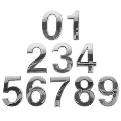 10Pcs Number Sign Self Adhesive Door Plate for Identification