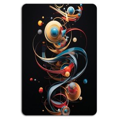BanginPrints Abstract Geometric Metal Sign Modern Cosmic Space Art