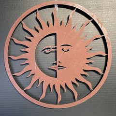 Sun Moon Wall Or Window Decor 15 Inches Diameter. Looks Great On Window Or Tree