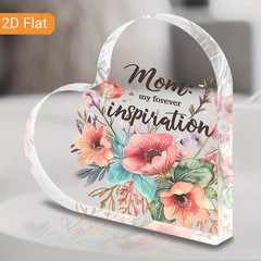 Mom My Forever Inspiration Heart Shaped Acrylic Plaque Mother’s Day Gift Decor