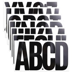 21 Sheets 6 Inch Letter Stickers, Self Adhesive Vinyl Capital Alphabet Punctu…