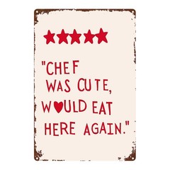 1pc Flat Metal Square Iron Sign, 8×12 Inches Wall Art