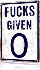Tin Metal Sign Posters Home Decor For Bathroom And Restroom 8×12