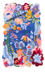 Bright Flowers Rug 3×5 Feet Handmade 100% Woolen Hand Tufted For Home Decoration