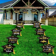 12 Pack Graduation Yard Signs Grad Decoration 2026 Happy Graduate Lawn Garden…
