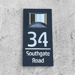 Personalized House Sign Solar LED Light Address Sign Street Name Door Plates