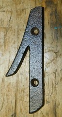 Rustic BROWN Cast Iron Metal House Numbers Street Address 4 INCH Phone #’s 1