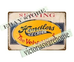 Hendler Ice Cream Baltimore Maryland The Velvet Kind metal tin sign room plaque