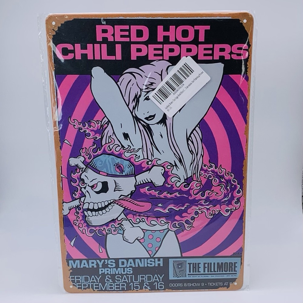 Red Hot Chili Peppers Mary’s Danish Primus 8” x 12” Metal Tin Sign Rock Fan Art