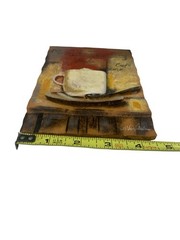Wall Plaques By S Vassileva 4 Resin Coffee Espresso Latte Bistro Themed 4×6 in