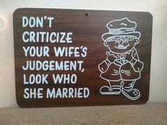 VTG Humorous Novelty Laminated Pressed Board Wall Hanging Plaque Office Decor