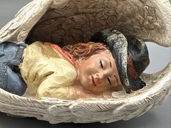 Cowgirl Sleeping on Angel Wings 3x5x3 inches New Decor Resin