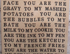 Canvas Wall Hanging Leather Strap You Are The Cheese To My Macaroni..15″x 30