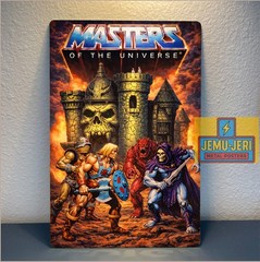 Masters of the Universe Castle Grayskull Metal Poster He-Man Skeletor MOTU Sign
