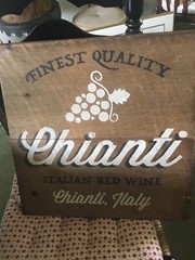 CHIANTI WINE © Seven Anchor Designs ™ Wood Cut – Wall Hanging Plaque – New