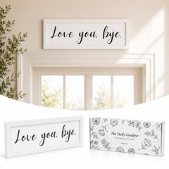 Love You Bye Sign Above Door – Housewarming Gifts New Home, New Apartment Ess…