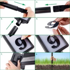 Solar Lighted House Address Numbers Sign, Solar Powered House Numbers Light, …