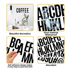 10 Sheets 500 Pcs Vinyl Letter Stickers,2 inch Self-Adhesive Alphabet Numbers…