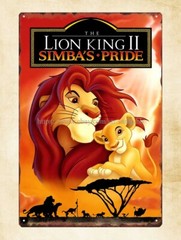 African savanna pride king of the beasts metal tin sign jungle adventure animal