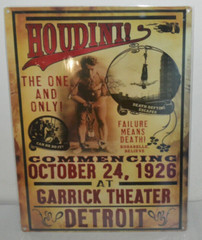 Houdini Commencing Metal Sign- 16×12 Inches