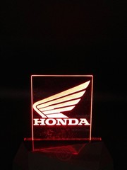 Honda Light Up Acrylic Standing Desk sign