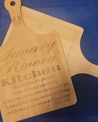 Custom Personalized Engraved Bamboo Cutting Charcuterie Board Home Housewarming