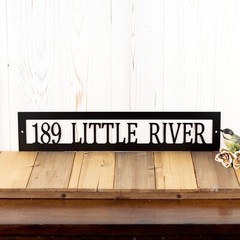 Personalized Rectangular Metal Address Sign